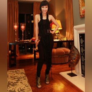 Maison Margiela green peep toe python booties size 37